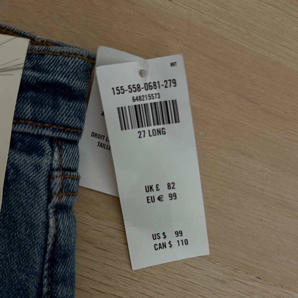 Abercrombie & fitch NWT women’s ankle straight ultra high rise jeans - Picture 4 of 13